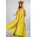 Embroidered Boho Maxi Dress "Fortune" Yellow